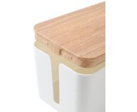 MOZOS Organizer na kable i listwy Biały Drewno KBO-LW-WOOD - 1095140 - zdjęcie 2